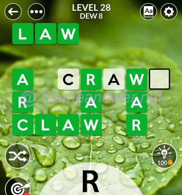 Wordscapes Level 28