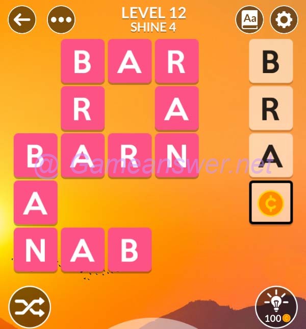 Level 112 wordscapes