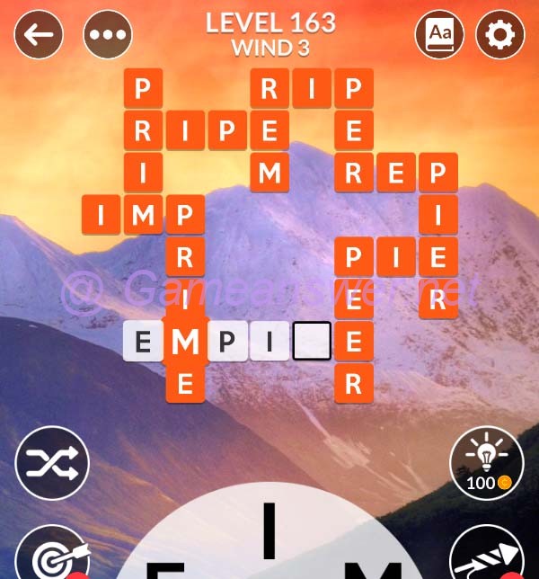 Wordscapes Level 163