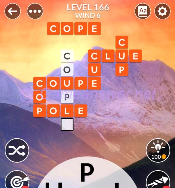 Wordscapes Level 166