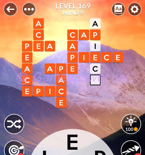 Wordscapes Level 169