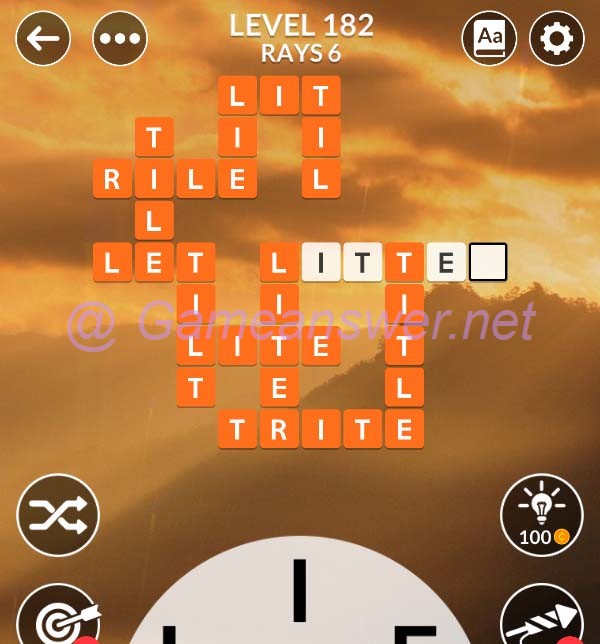 Wordscapes Level 182