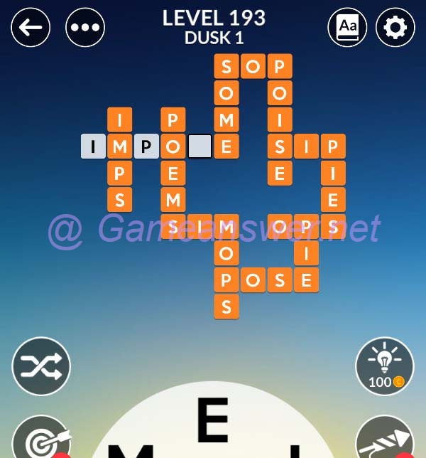 Wordscapes Level 193