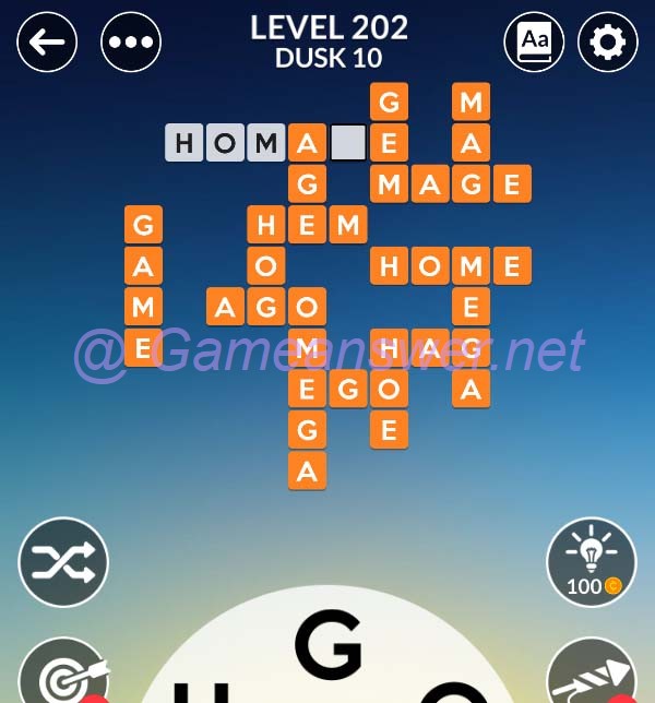 Wordscapes Level 202 Answers [ + Bonus Words ] GameAnswer