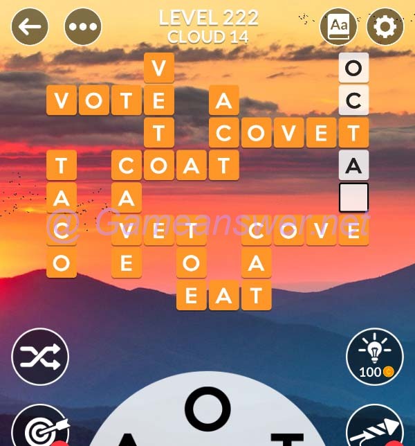 Wordscapes Level 222