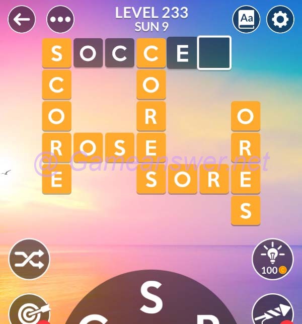 Wordscapes Level 233