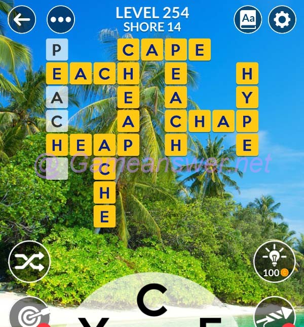 Wordscapes Level 254 Answers Bonus Words Gameanswer
