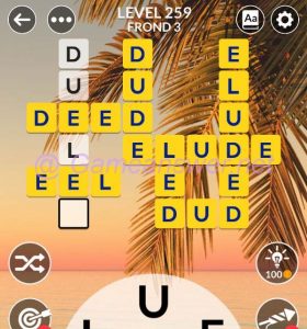 Wordscapes Level 259 Answers [ + Bonus Words ] - GameAnswer