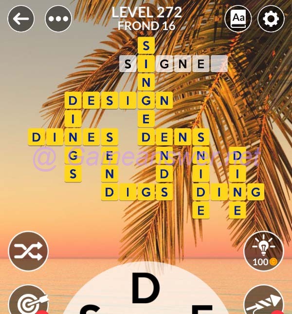 Wordscapes Level 272 Answers [ + Bonus Words ] GameAnswer