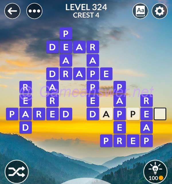 Wordscapes Level 324