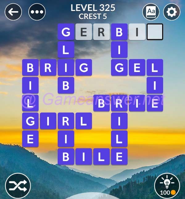 Wordscapes Level 325