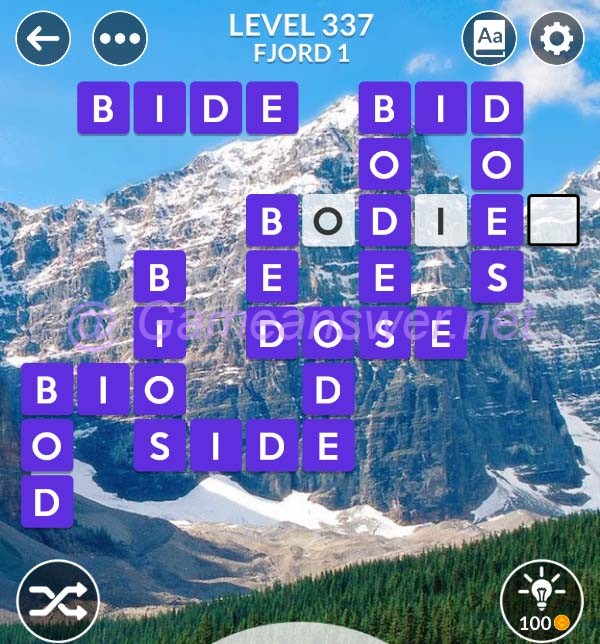 Wordscapes Level 337