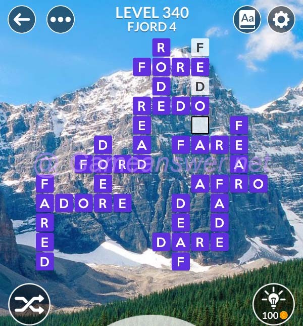 Wordscapes Level 340