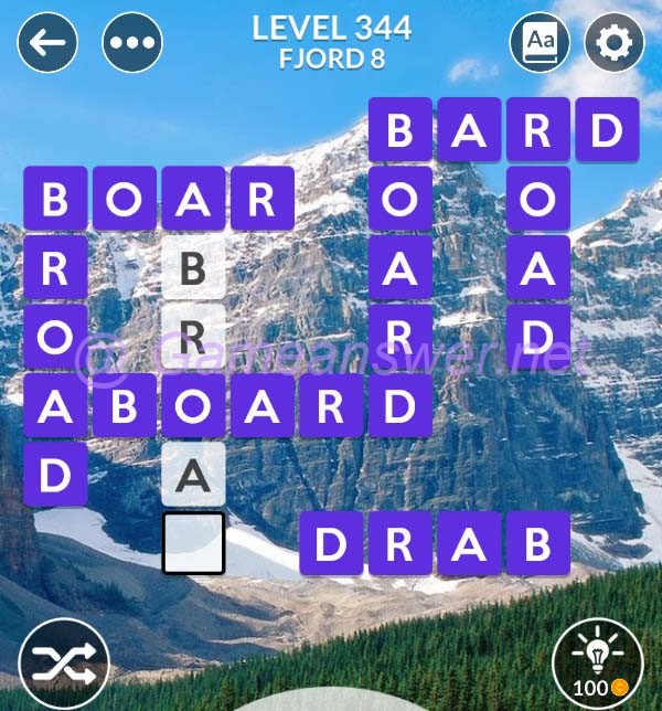 Wordscapes Level 344