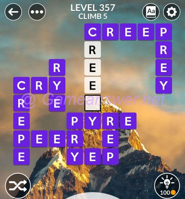 Wordscapes Level 357