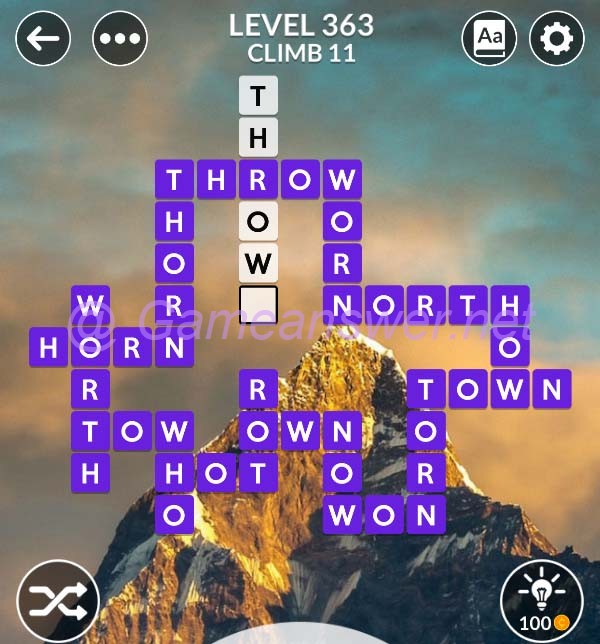 Wordscapes Level 363