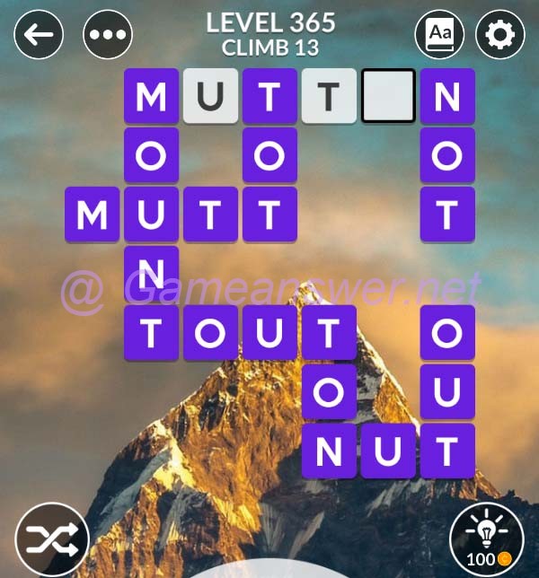 Wordscapes Level 365