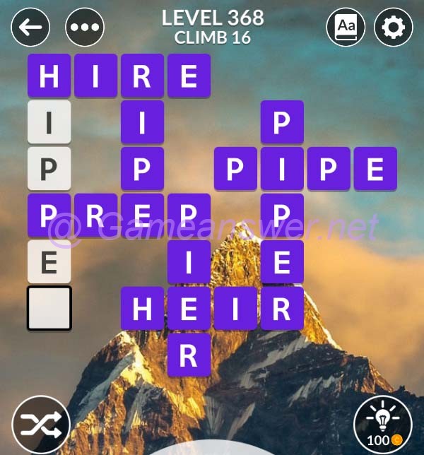 Wordscapes Level 368