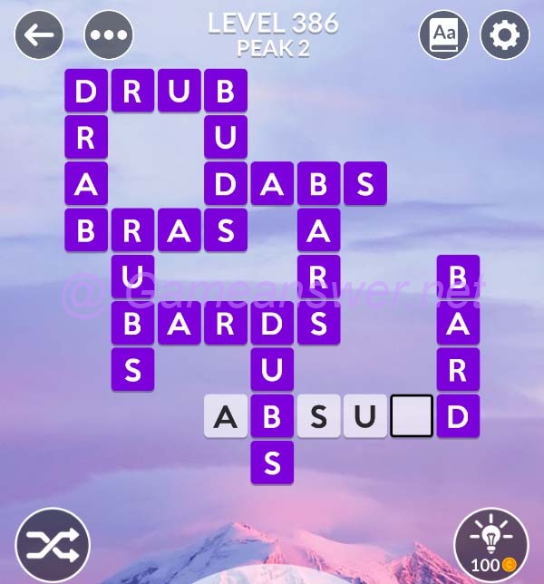 Wordscapes Level 386