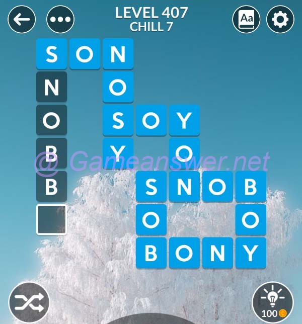 Wordscapes Level 407