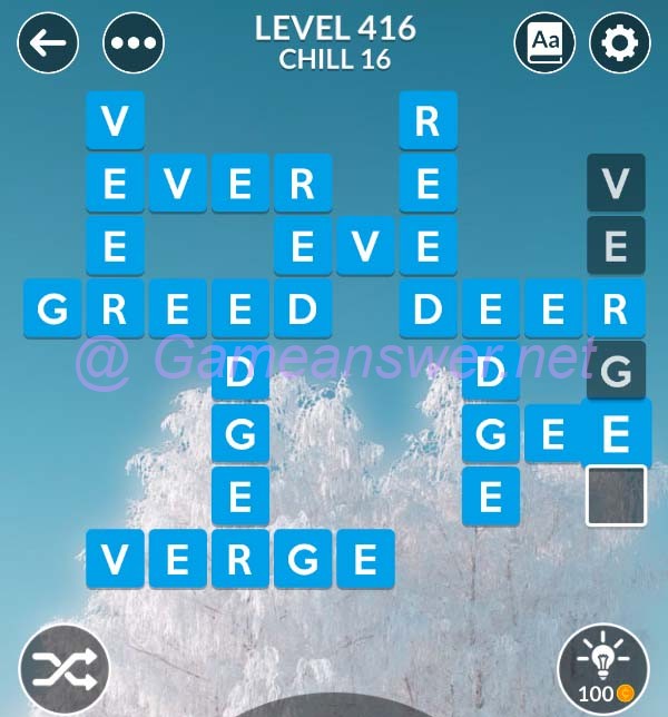 Wordscapes Level 416 Answers [ + Bonus Words ] GameAnswer