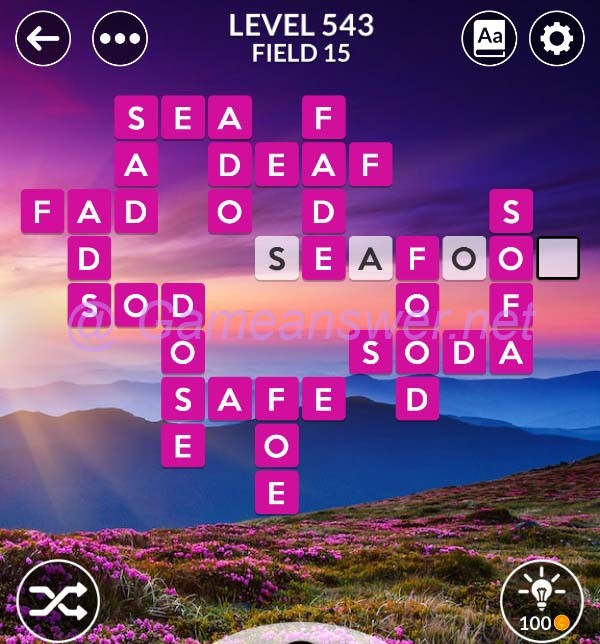 Wordscapes Level 543 Answers [ + Bonus Words ] GameAnswer