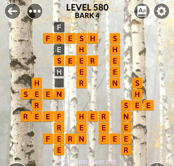 Wordscapes Level 580