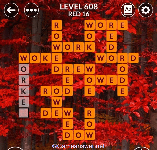 Wordscapes Level 608