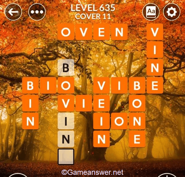 Wordscapes Level 635