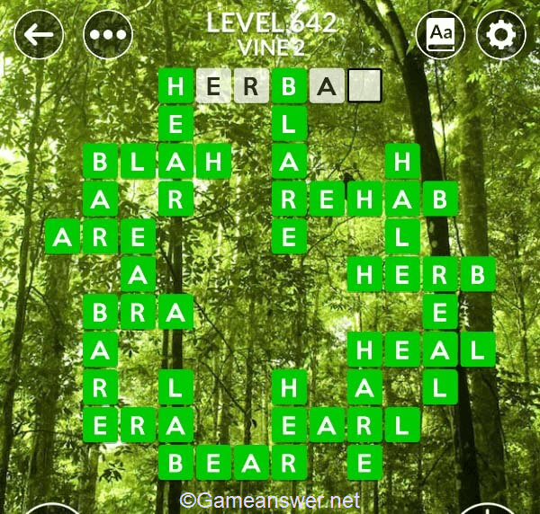 Wordscapes Level 642