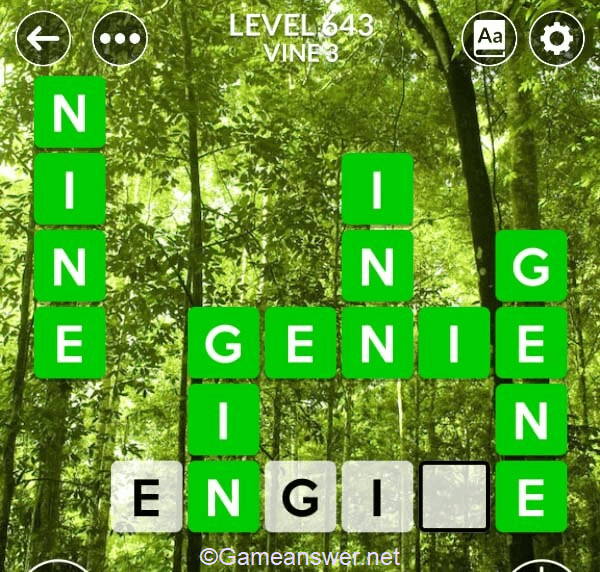 Wordscapes Level 643