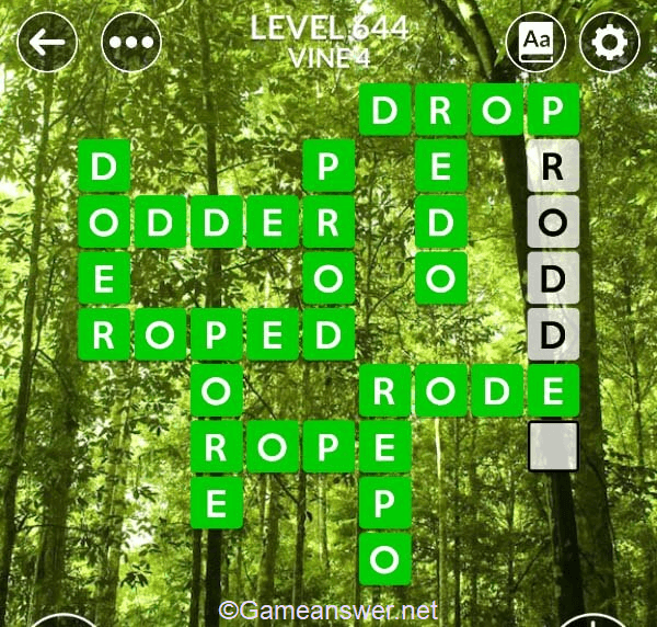 Wordscapes Level 644