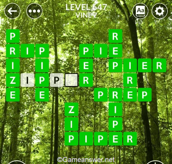 Wordscapes Level 647