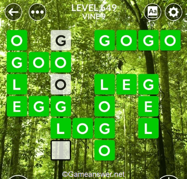 Wordscapes Level 649