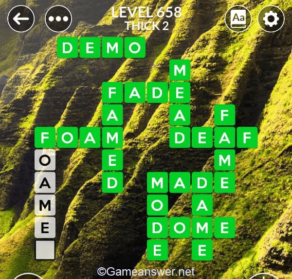 Wordscapes Level 658