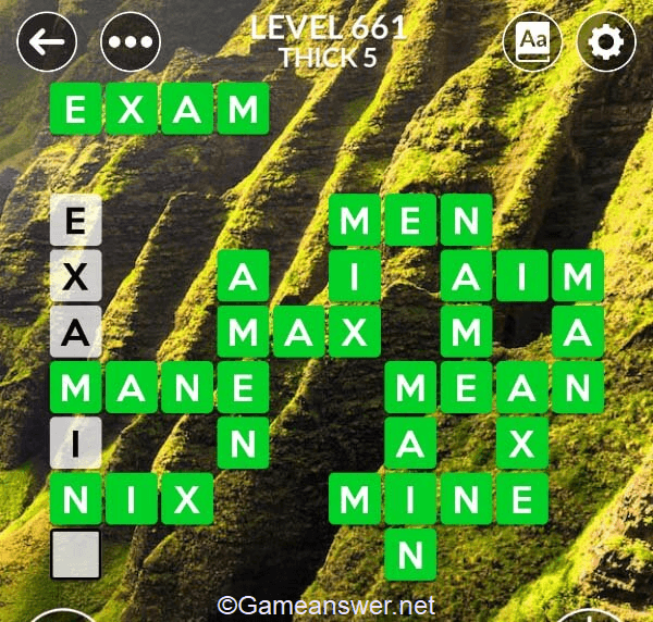 Wordscapes Level 661