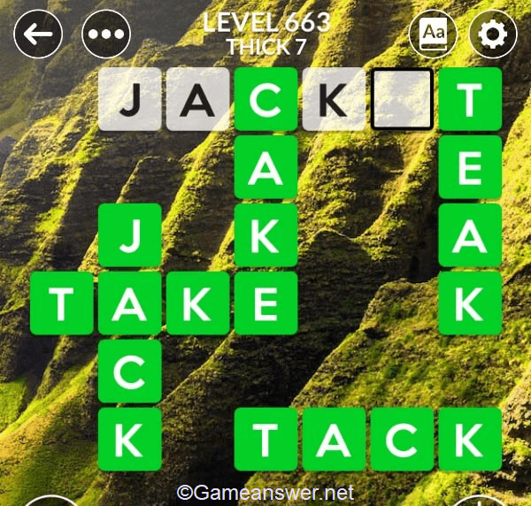 Wordscapes Level 663