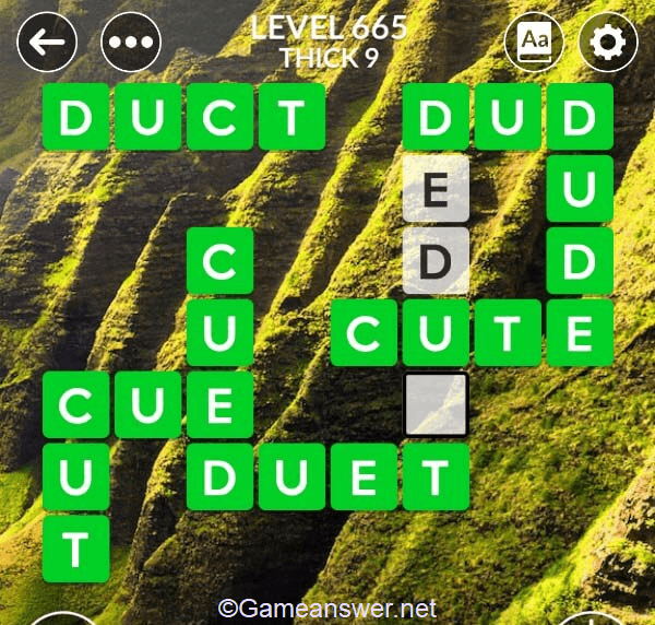 Wordscapes Level 665