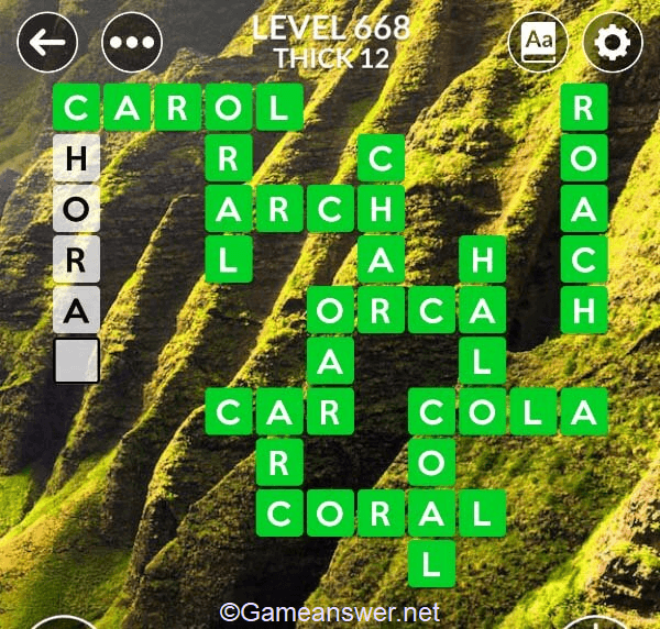 Wordscapes Level 668