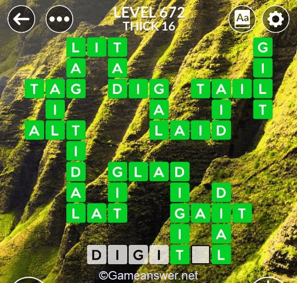 Wordscapes Level 672