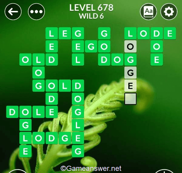 Wordscapes Level 678