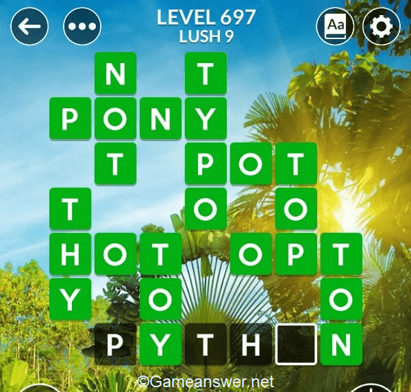 Wordscapes Level 697