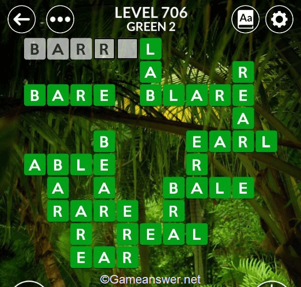 Wordscapes Level 706