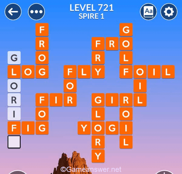 Wordscapes Level 721