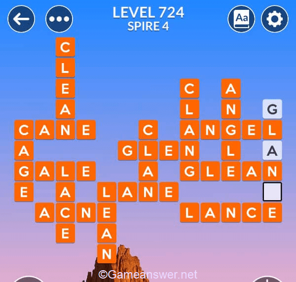 Wordscapes Level 724