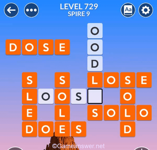 Wordscapes Level 729