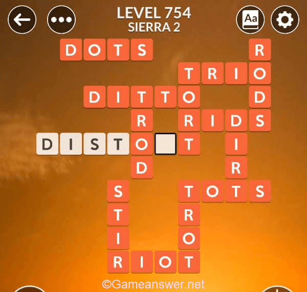 Wordscapes Level 754