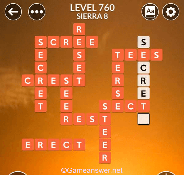 Wordscapes Level 760