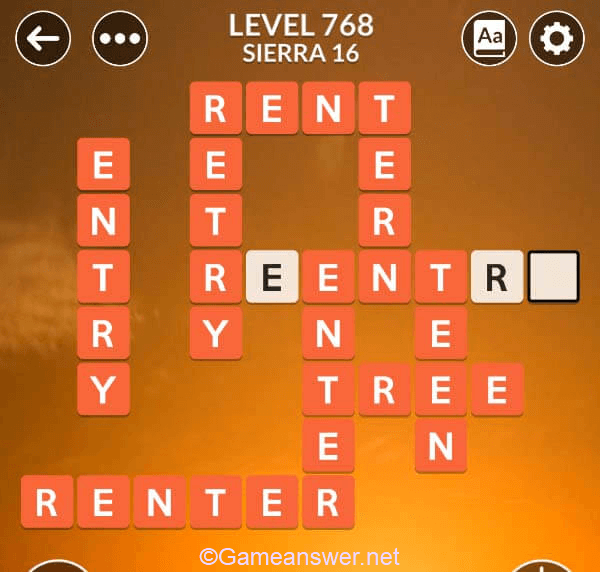 Wordscapes Level 768