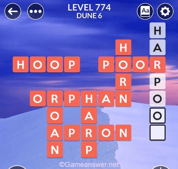 Wordscapes Level 774